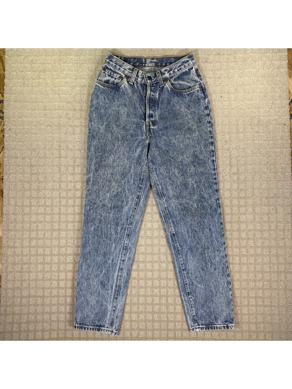 Levis 1980s Acid Wash 17501 USA Made Jeans size 7 26x27